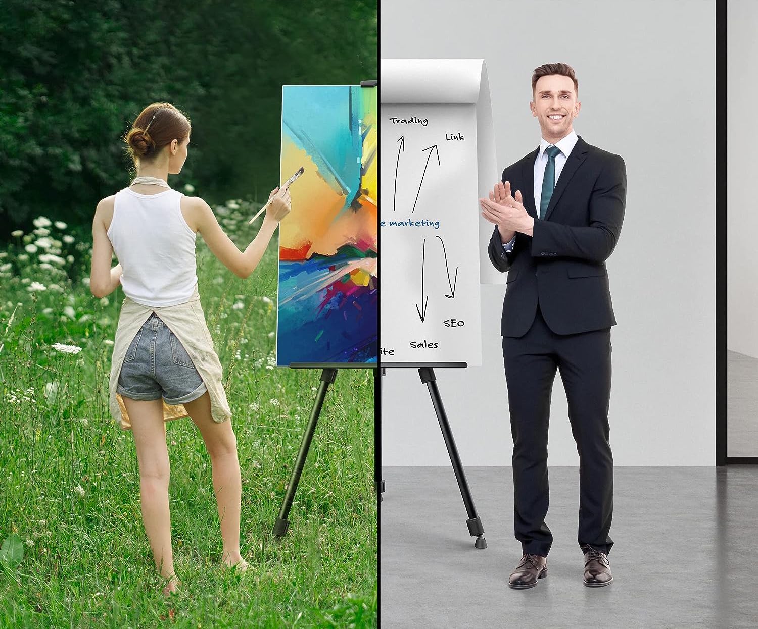 očarljivo slikarsko stojalo